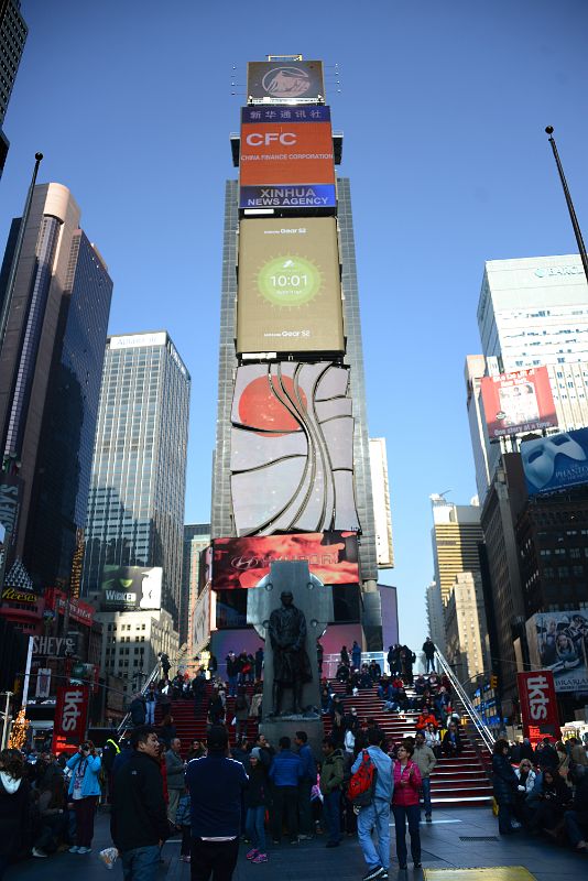 New York City Times Square 04B View North To 2 Times Square